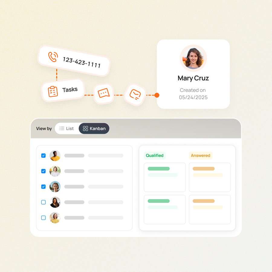 Leads management-yellow