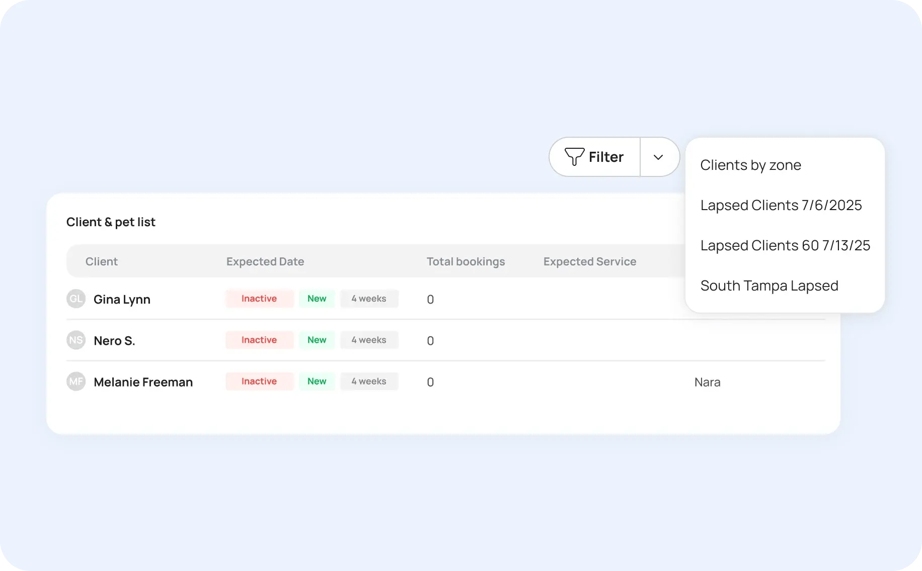 advanced_client_filtering_to_fill_schedule_gaps