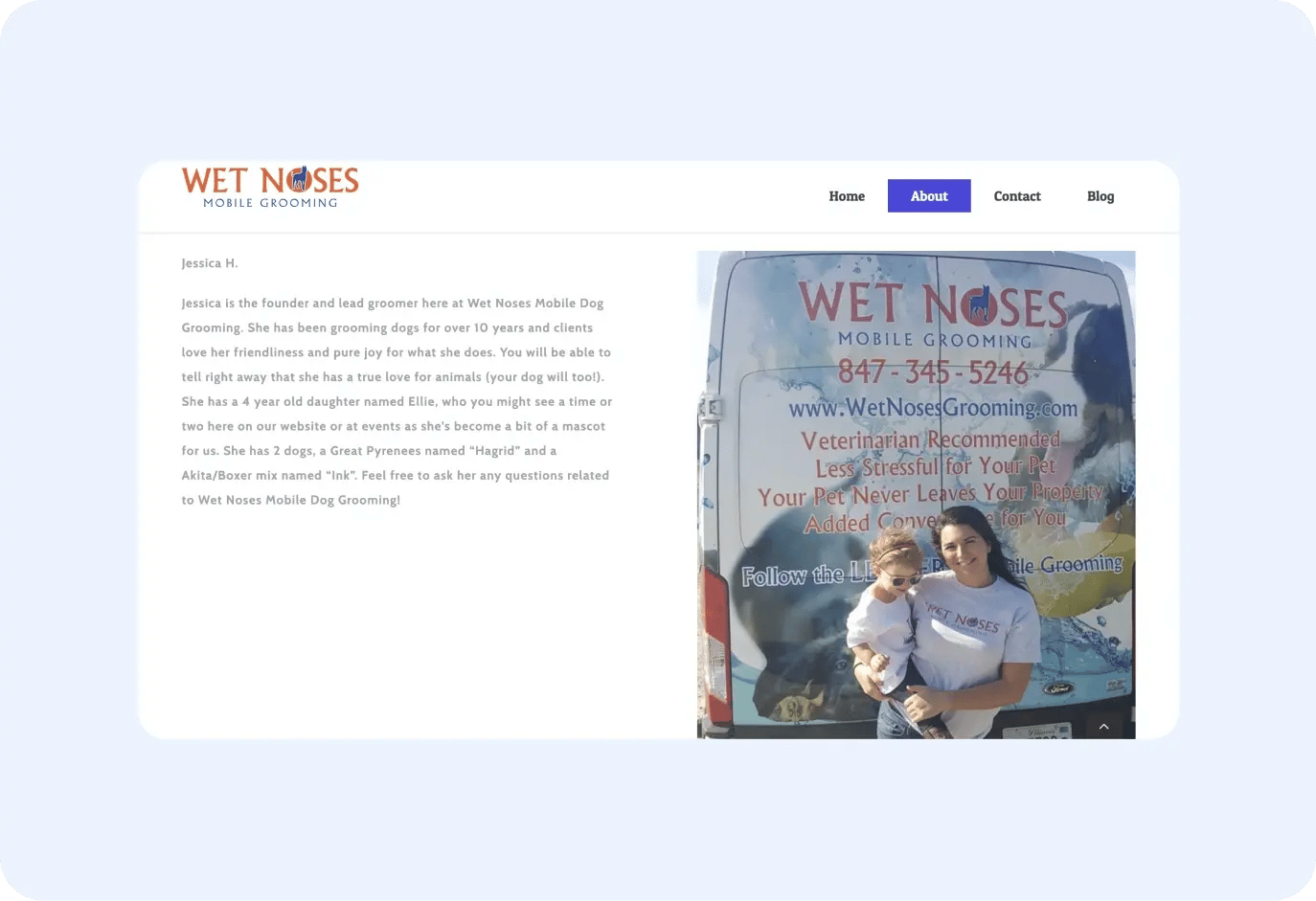 https wetnosesgrooming com our mobile groomers jessica_