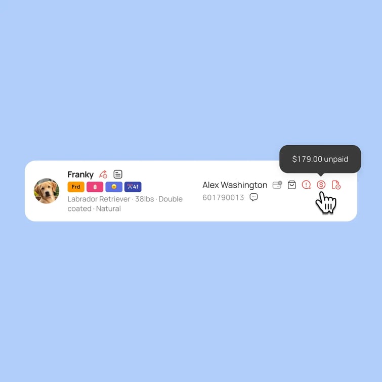 instant client information on your homepage