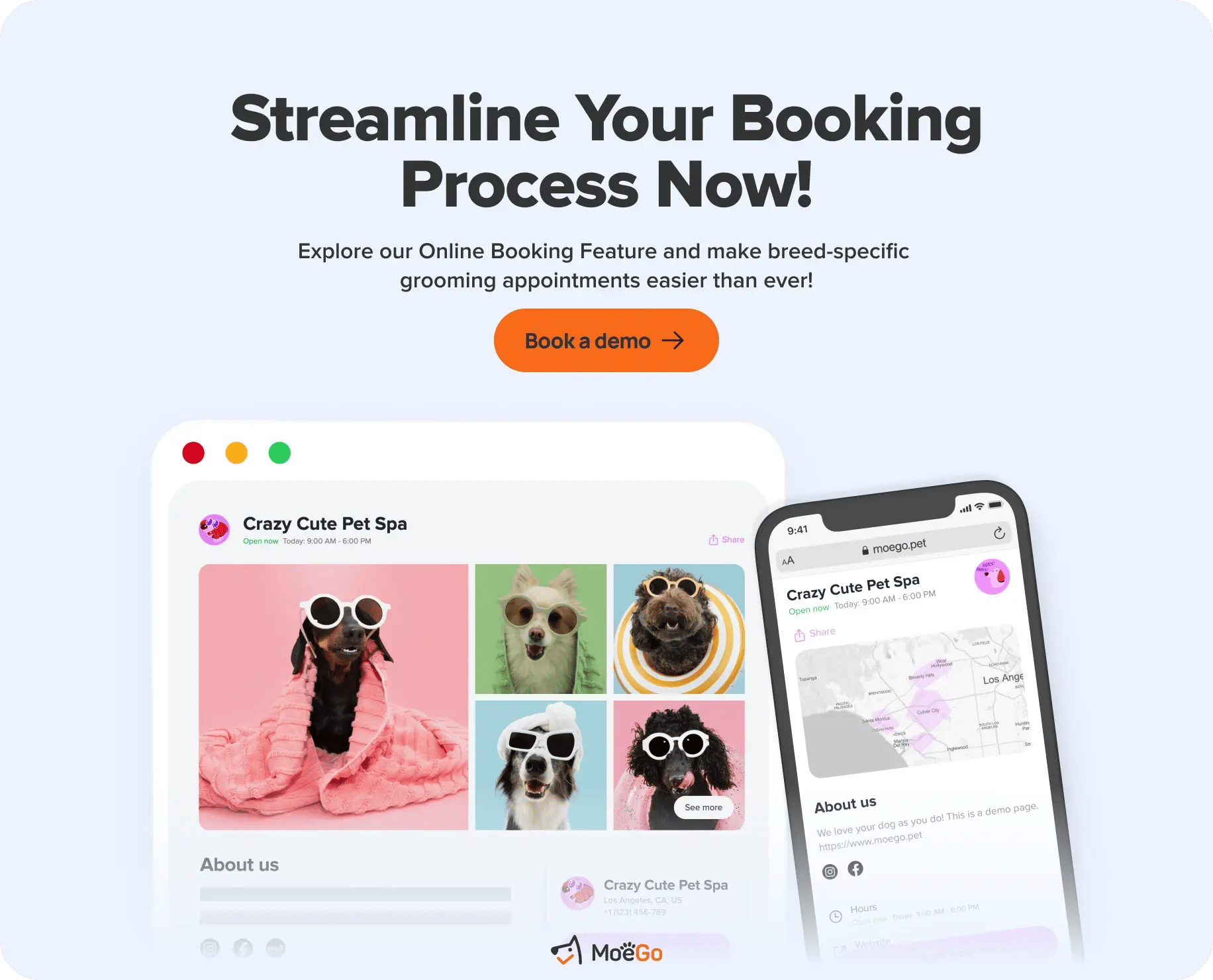 moego online booking streamline your booking process now_