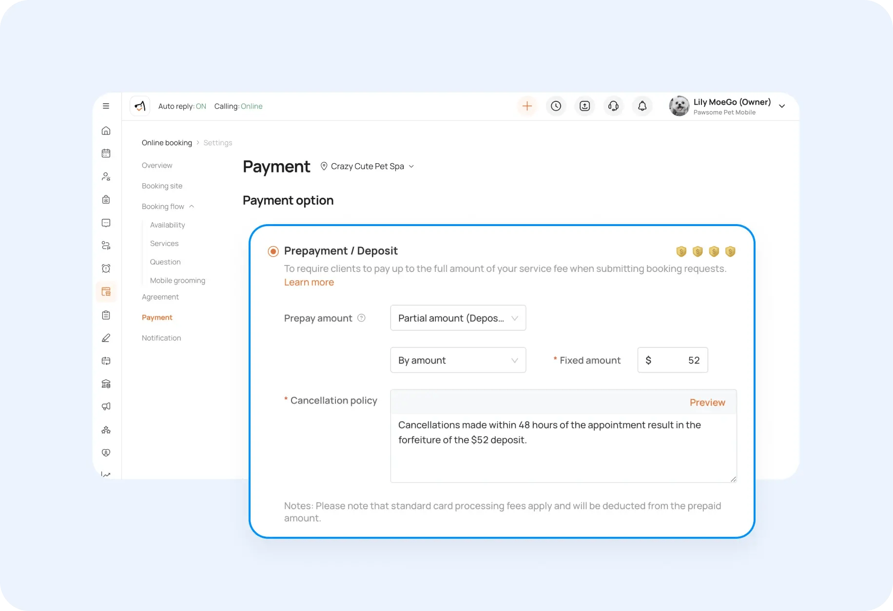 solution card on file as no show protection-2